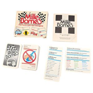 Vintage Millie Bornes French Auto Race Card Game Parker Bros. Complete 1988 EUC
